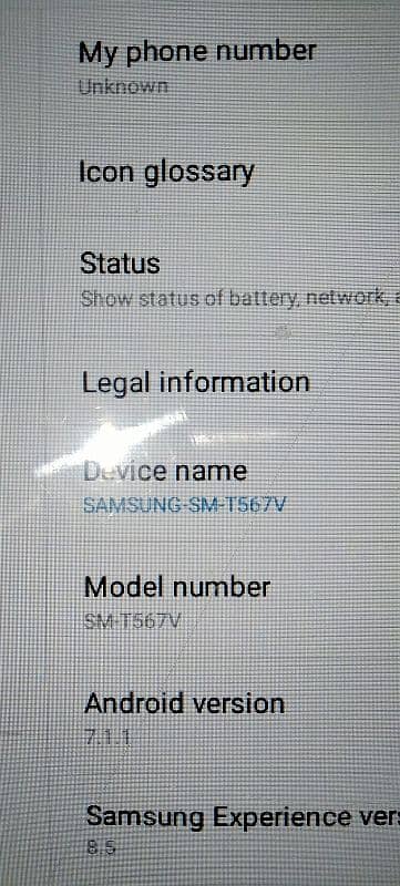 Samsung Galaxy t567 5