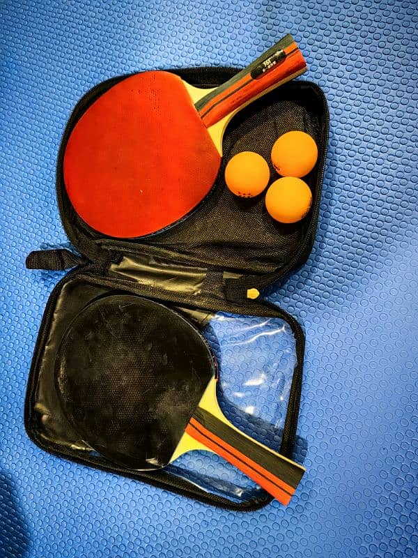 used table tennis rackets ,  dumbbell and yoga mat 1