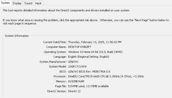 Core I5 6th Gen Lenovo Pc 2