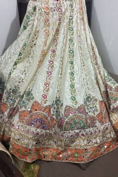 Formal White Lehnga with choli