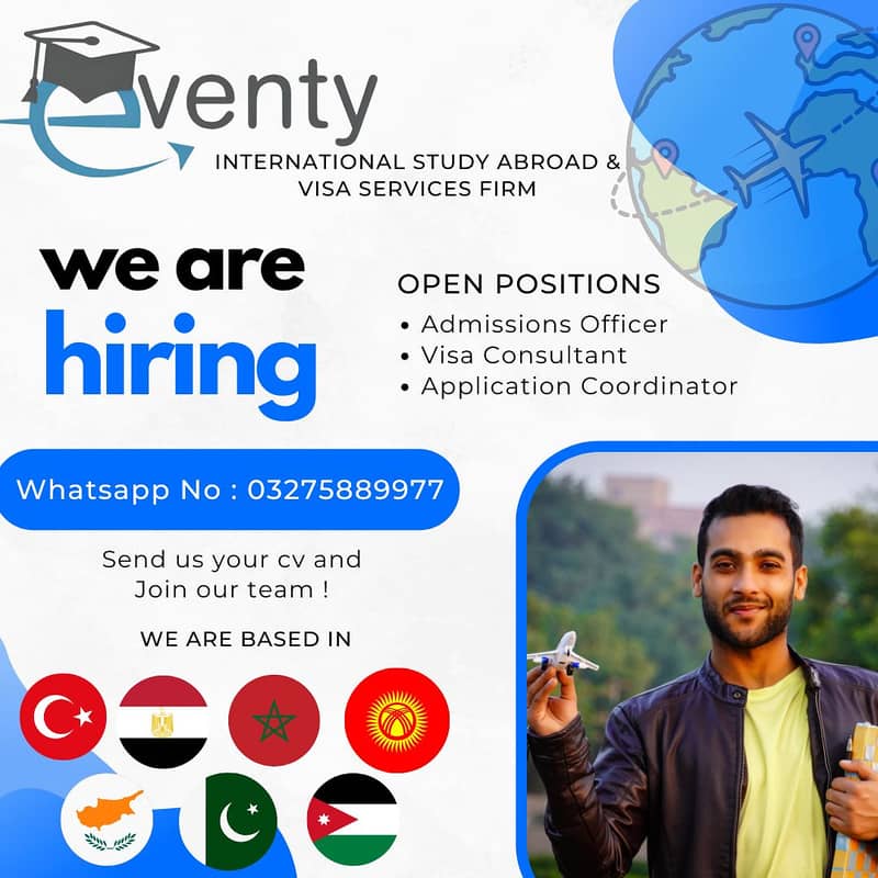 Hiring Study Abroad Consultant! Guide students to global education 0