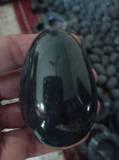 Black Marble Natural Egg Handcrafted In Pakistan