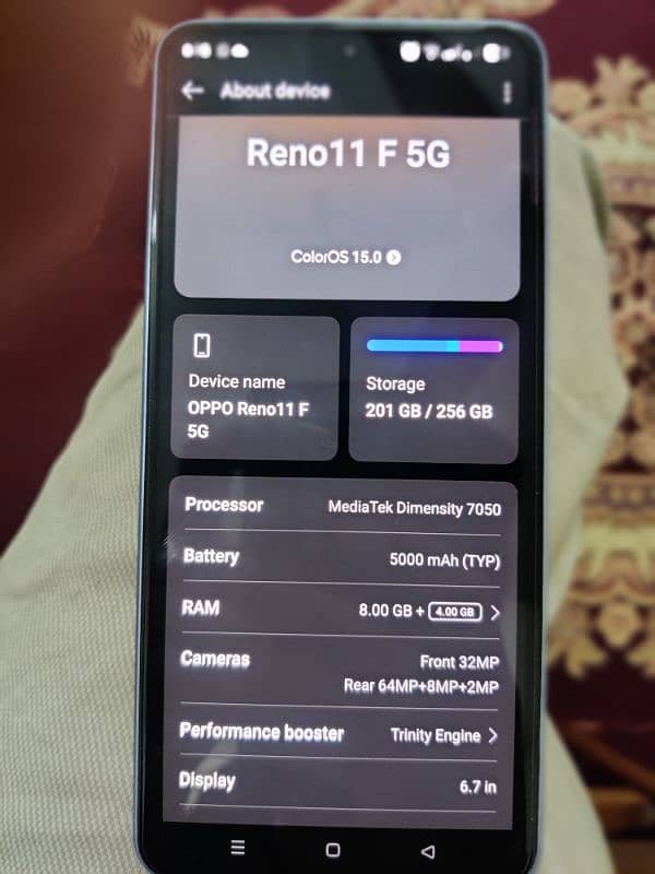 Oppo reno 11f 5g 7