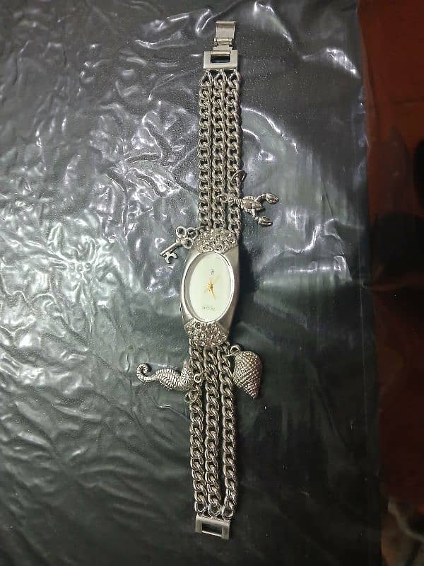 Silver Plated watch for girls 0