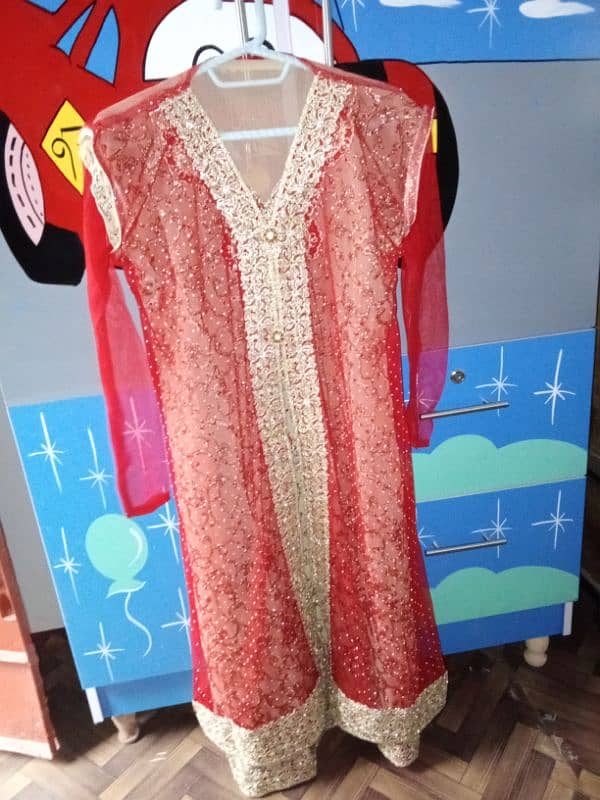 shirt net upper net dupatta silk trouser 1