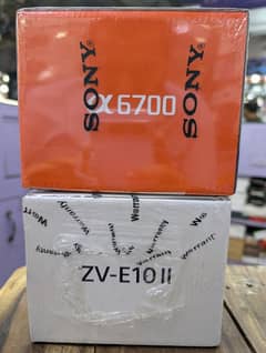 Sony ZV-E10 II and Sony A6700 box pack brand new 0323-2054464