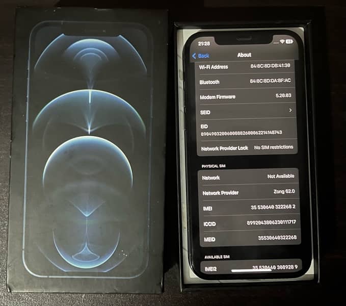 Iphone 12 Pro (Non PTA) 128GB with box 4