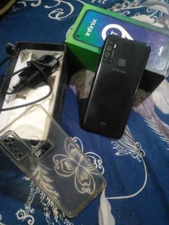 infinix hot 9 3 32 with box and charger 5000 mah battery