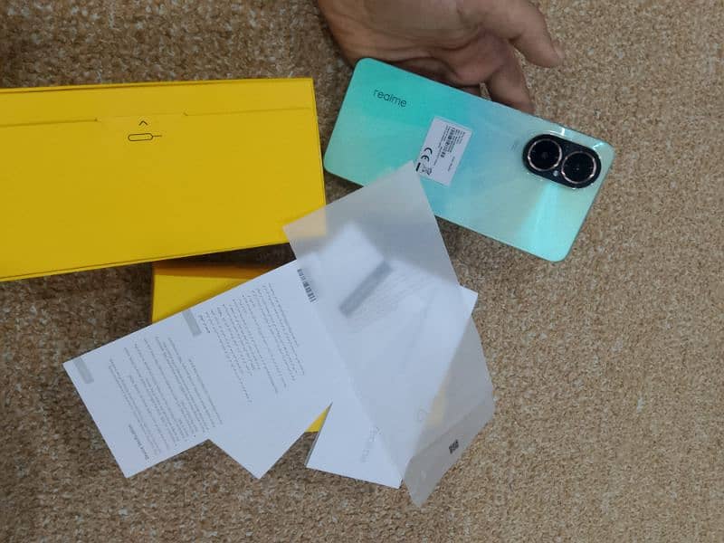 Realme c67, light green color 128 gb all accessories 1