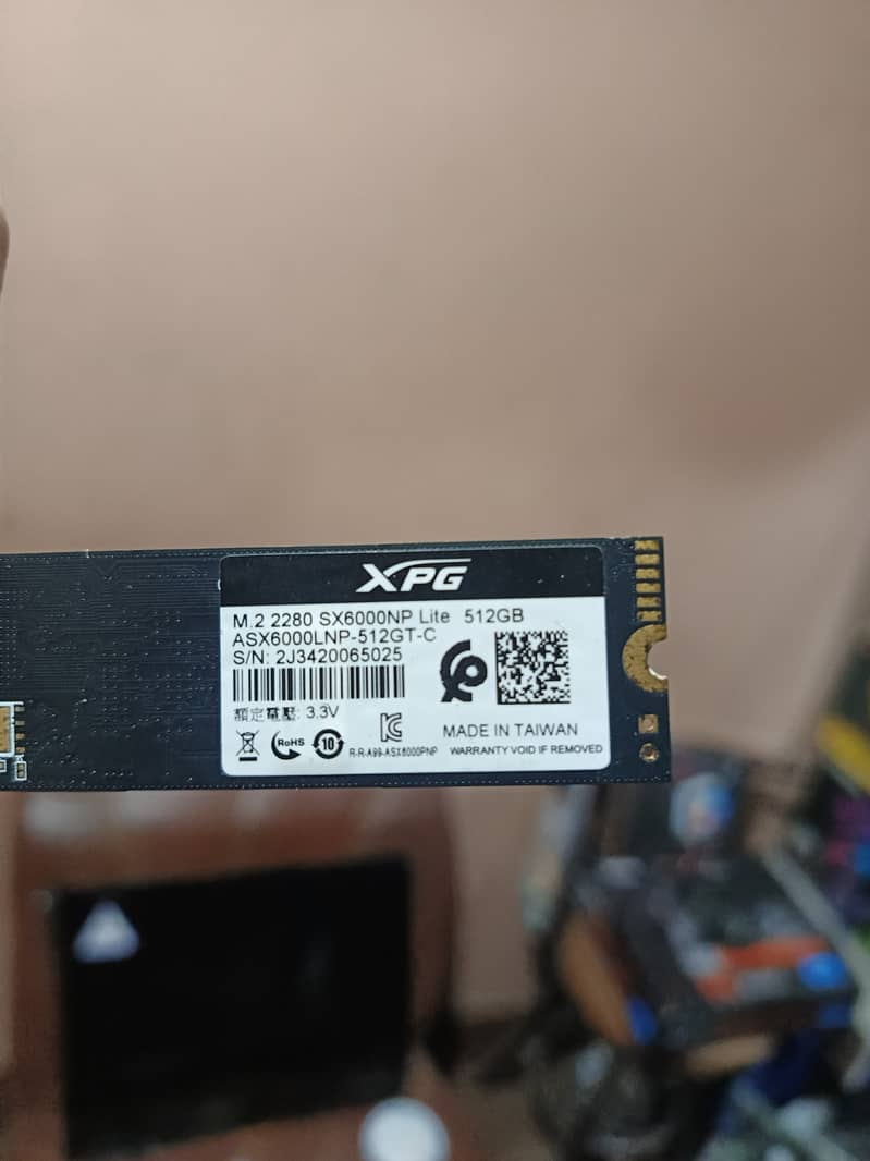 XPG SX6000 Pro 512GB PCIe Gen3x4 M. 2 2280 2