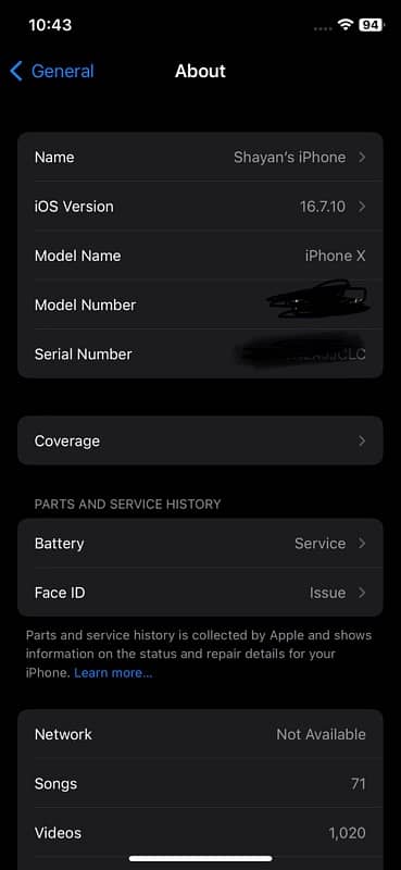 Iphone X Non Pta 256Gb 0