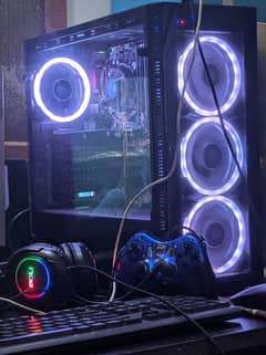 GAMING PC WITH GAMING CASE AND RGB FANS