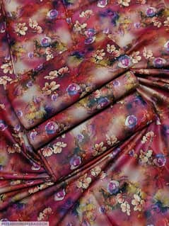 2pcs womens Unstitched Digital Print suit Free delivery