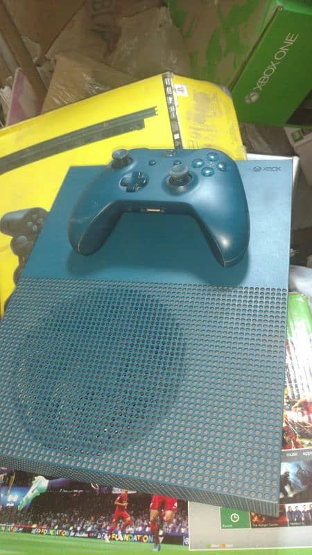 Xbox One S Sealed With Original Controller Blue Addition 3