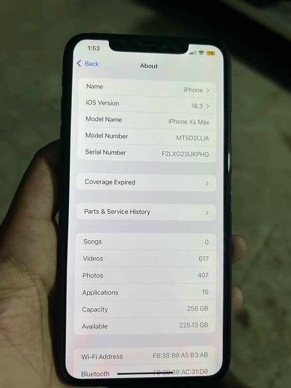 Iphone XsMax 256gb PTA Approved. 7