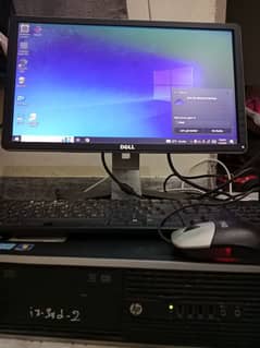 20 inch dell LCD I3 thard generation PC 6 gb ram 200 gb hard disc