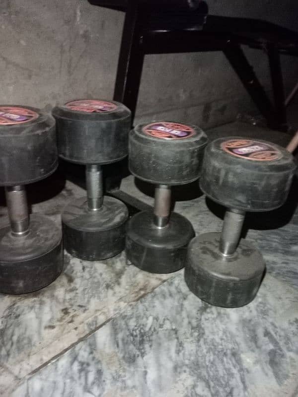 dumbbells for sell only one month used 0