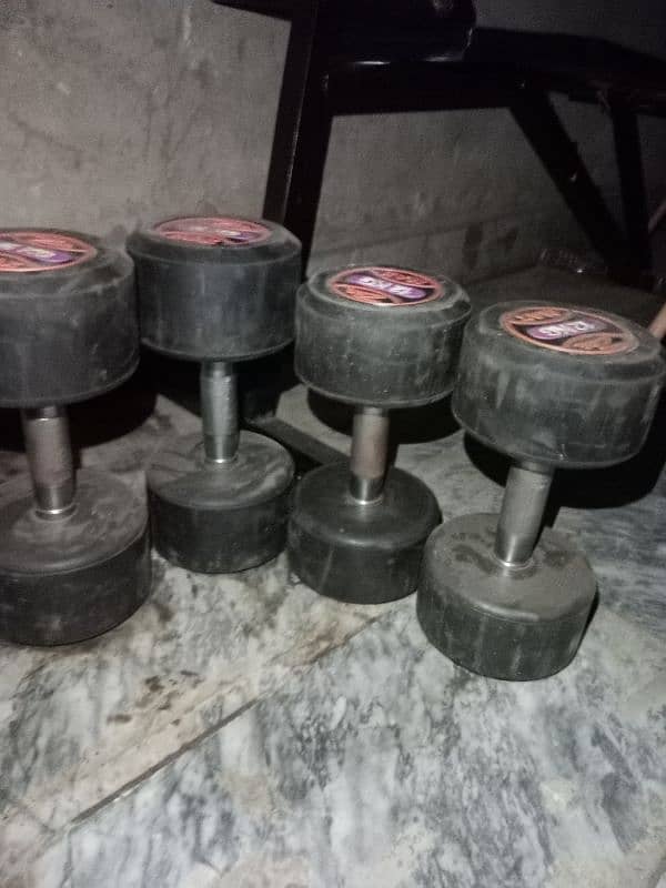 dumbbells for sell only one month used 1