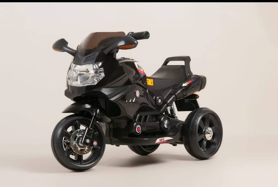 Kids Electric Musical Black Bike 2025 0