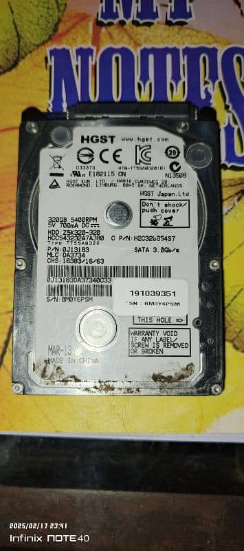 320 gb hard urgent sale 4