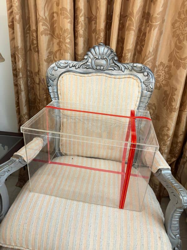 Acrylic box 12×12×18 for sale 0