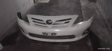 Front and rear genuine used bumpers of 2012 corolla