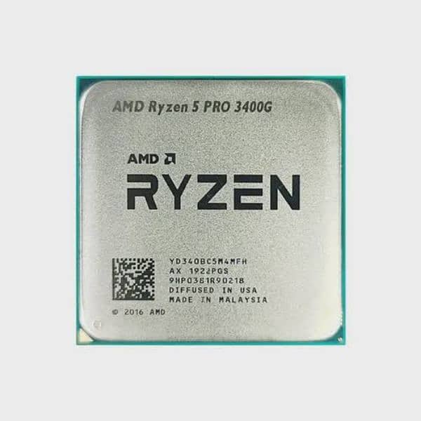 Ryzen 5 3400g processor only 0