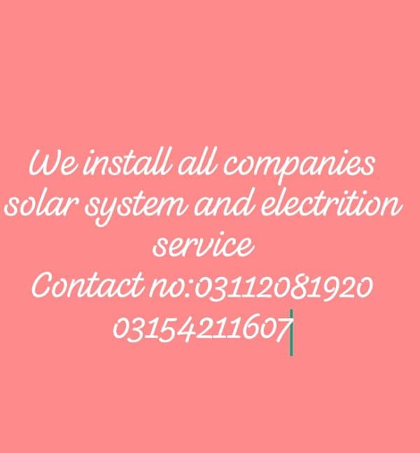 solar installation professional and Electrition services 6