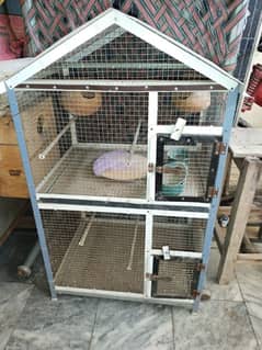 birds cage full lashh condition