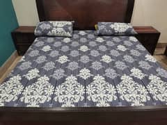 bed with side table and dressing table for urgent sale