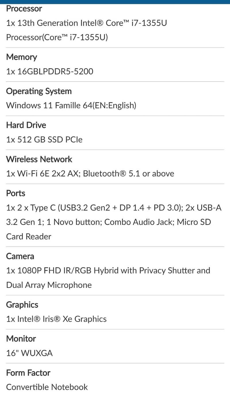 Lenovo Yoga 7 16IRL8 Laptop Up For Sale. 3