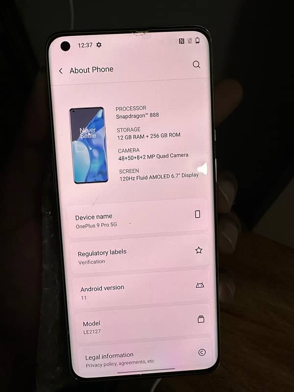oneplus 9pro 12/256 3