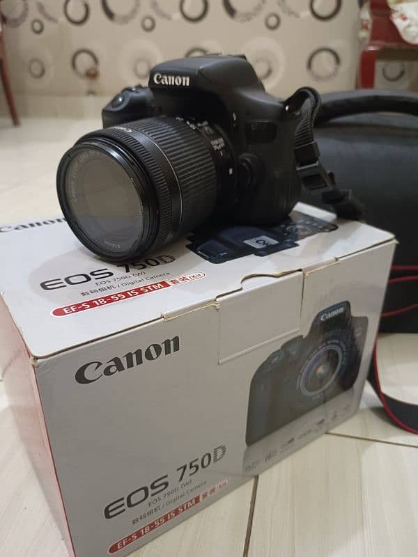 Canon 750D Dslr Camera With 18-55mm Lens Original Box 2