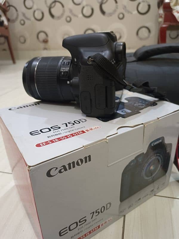 Canon 750D Dslr Camera With 18-55mm Lens Original Box 4