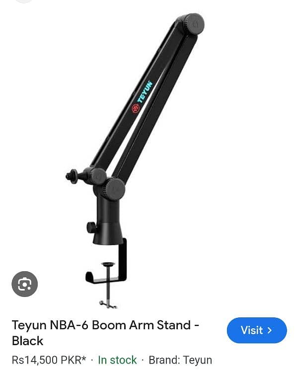 Teyun NBA-6 Boom Arm Stand – Black 0