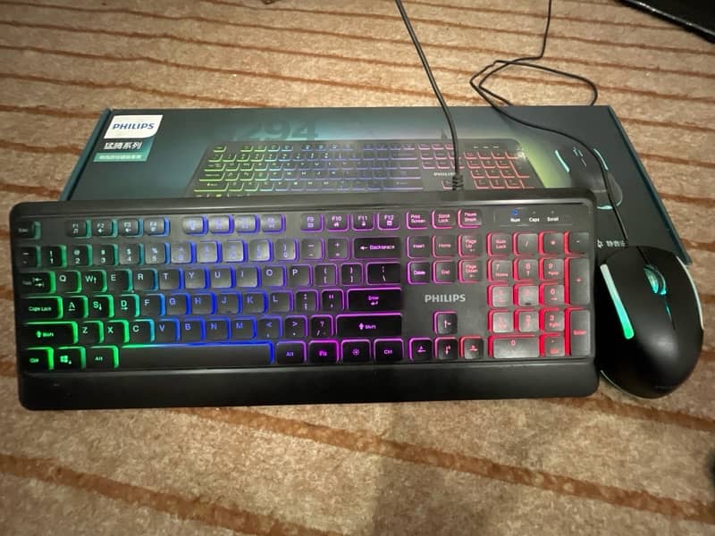 Philips Keyboard And Mouse Combo and Free Mouse Pad 0