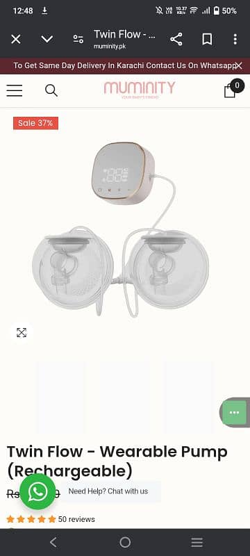 Twin Flow Electric Breast pump (MUMINITY BRAND) 4