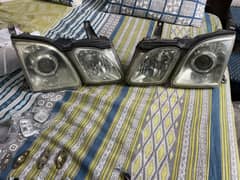 Toyota Cygnus /Lx470 Genuine Front Headlights No Broken Tabs