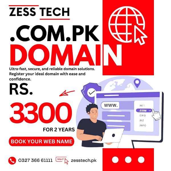 Website from 5000, SEO & Ads, Hosting 3000 per year, PK domain 3300 4