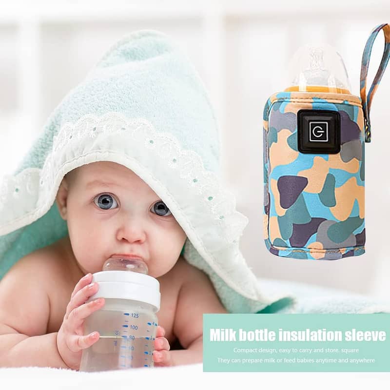 Portable Baby Bottle Warmer, with 3-speed Thermostat for Travel 0