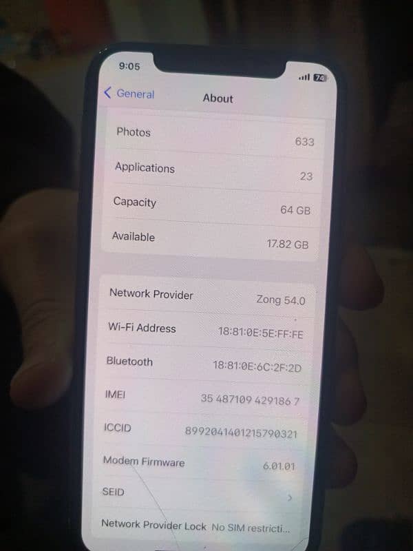 Iphone x Pta Approved 64 gb 2