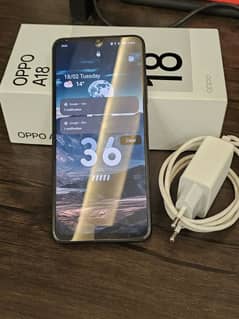 Oppo A18 4/128GB | Black | 10/10 | PTA approved | 2+ month warranty