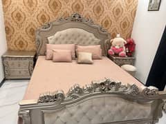 Master Bed with side tables and Dressing Table