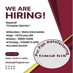 Computer operator job