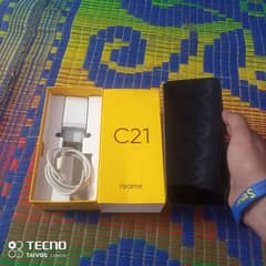 Realme c 21  with box and original charger