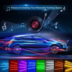 Sound Activated LED Strip Lights For Car Interior