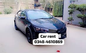 car rent lahore 0348-4610869