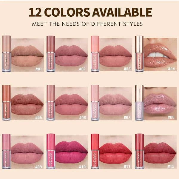 handyan lipgloss 12 pcs set 2