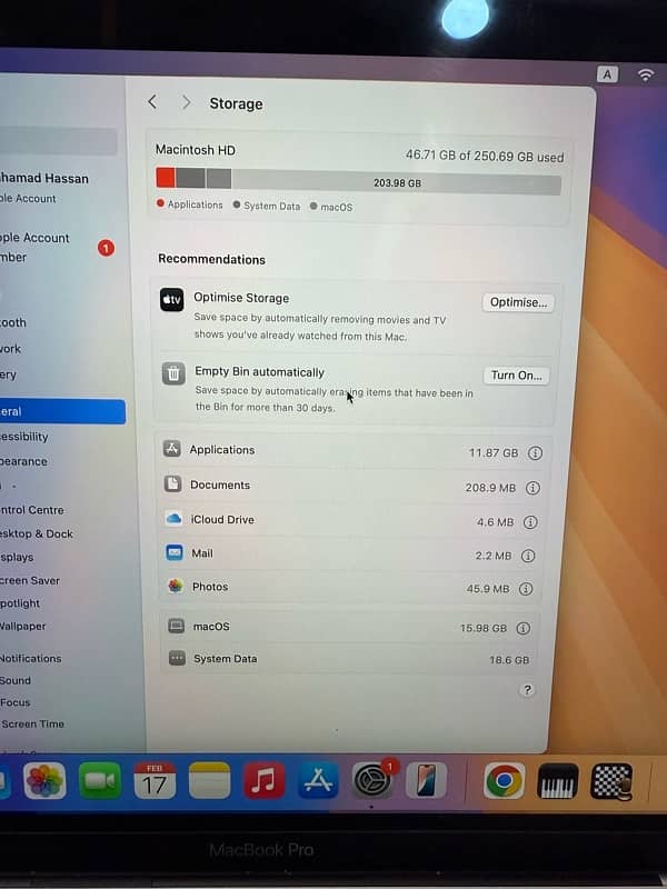 Macbook pro 2019 core i5 1