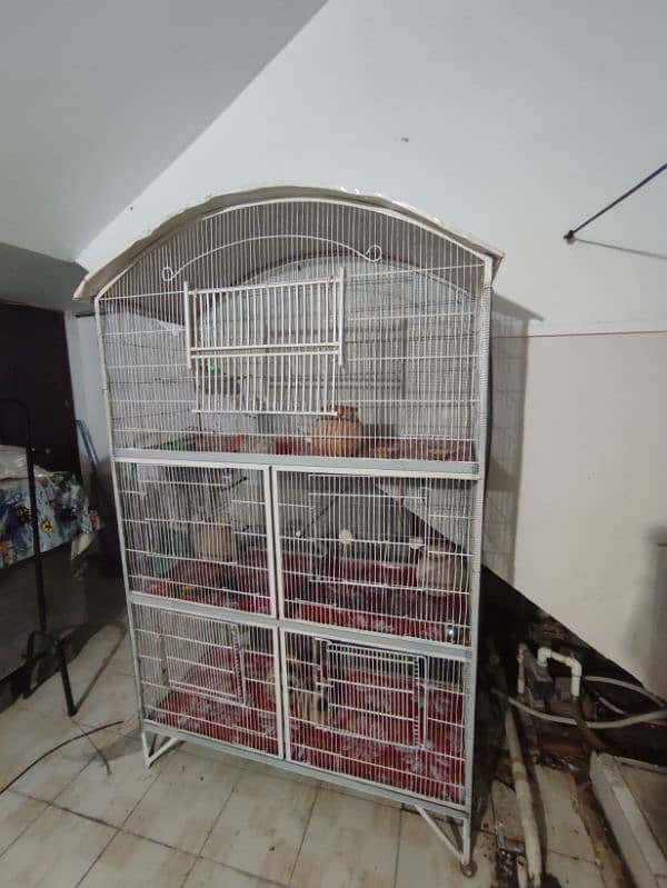 3 Portion big cage for Birds and pets middle portion with partition 1